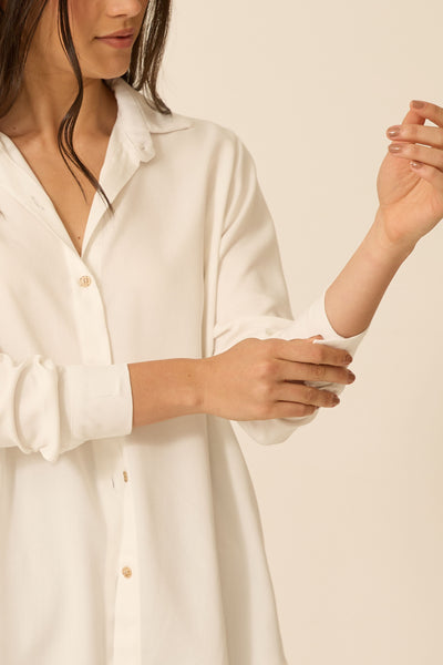 BLUSA SOCIAL COM BOTÕES TWILL OFF