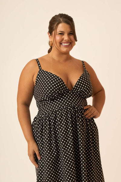 VESTIDO MIDI POÁ