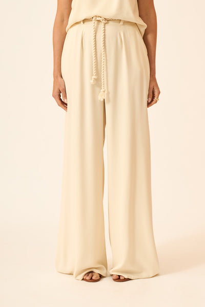 CALÇA PANTALONA COM BOLSO TWILL ALGODÃO