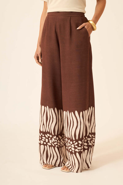 CALÇA RETA COM BOLSO AMANI