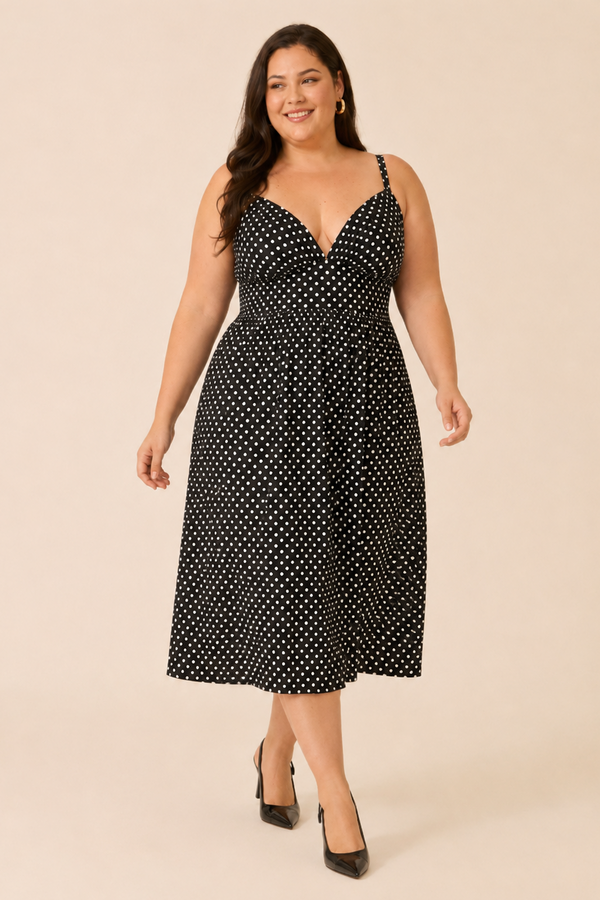 VESTIDO MIDI POÁ