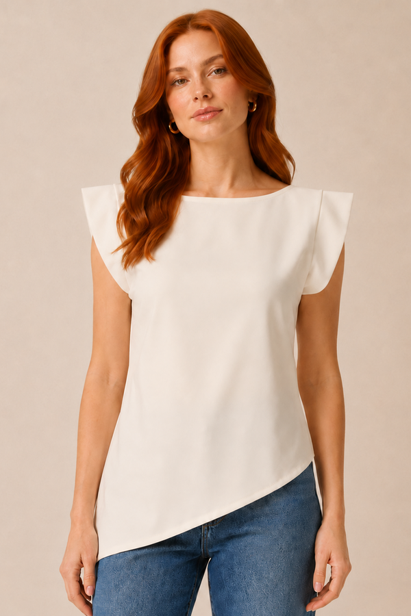 BLUSA ASSIMÉTRICA ALFAIATARIA NY OFF